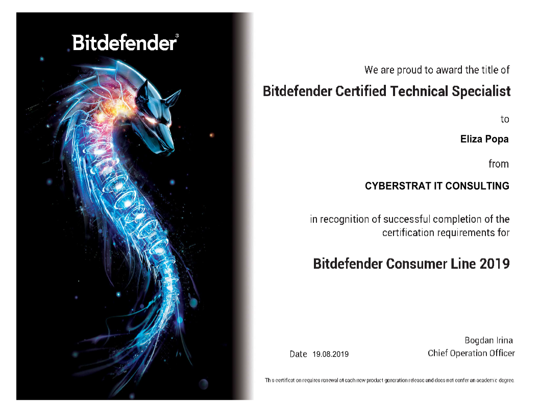 Bitdefender Core Products Technical_Consumer Line_19_08_2019